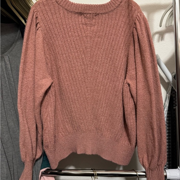 Adyson Parker Dusty Rose Ribbed Sweater - Picture 3 of 3